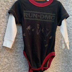 Run DMC Rowdy Sprouts Unisex Baby Onsie Brand New